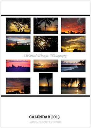 Australian Sunsets and Sunrises Calendar Front Promo